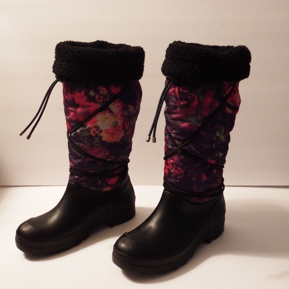 🚫Sold🚫Dirty Laundry Floral High Boots Size 7 - Picture 2 of 6